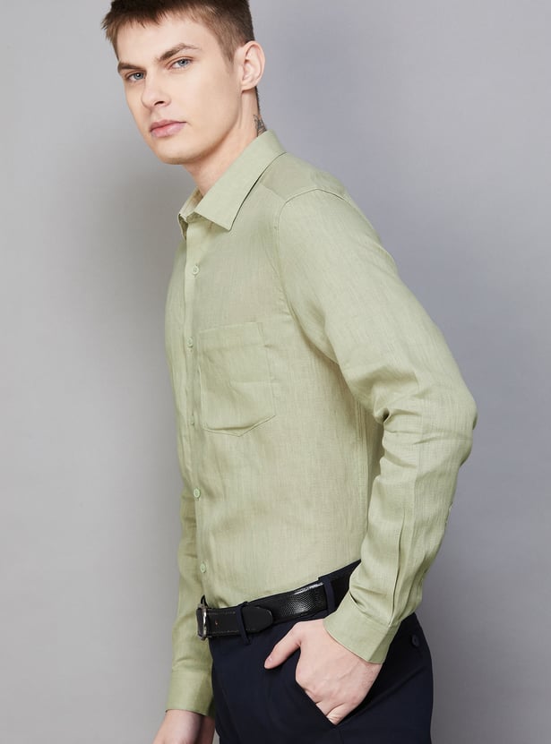 LOUIS PHILIPPE Solid Classic Fit Formal Shirt