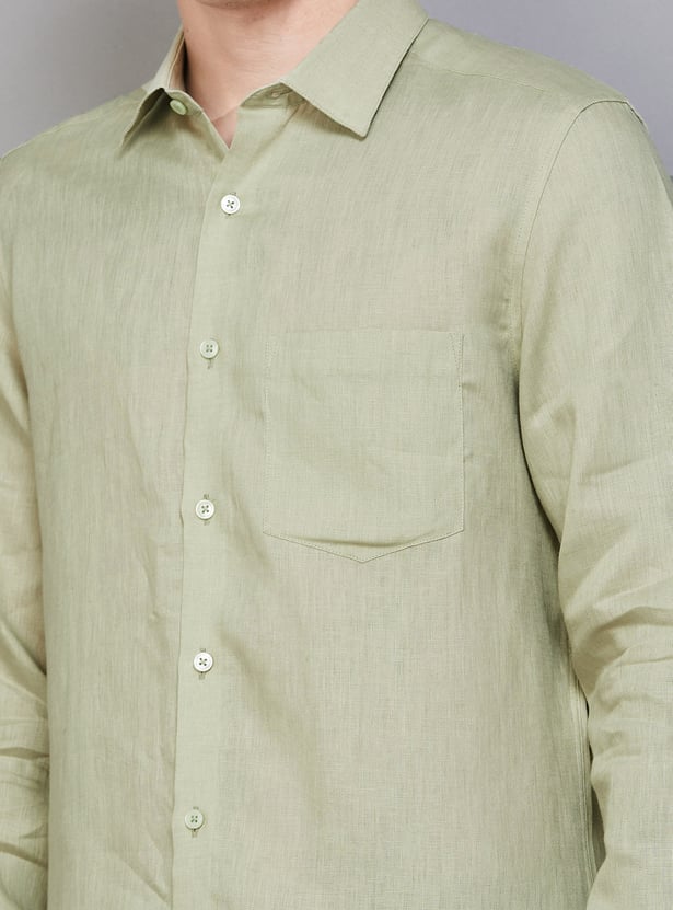 LOUIS PHILIPPE Solid Classic Fit Formal Shirt