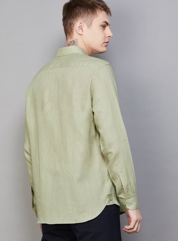 LOUIS PHILIPPE Solid Classic Fit Formal Shirt