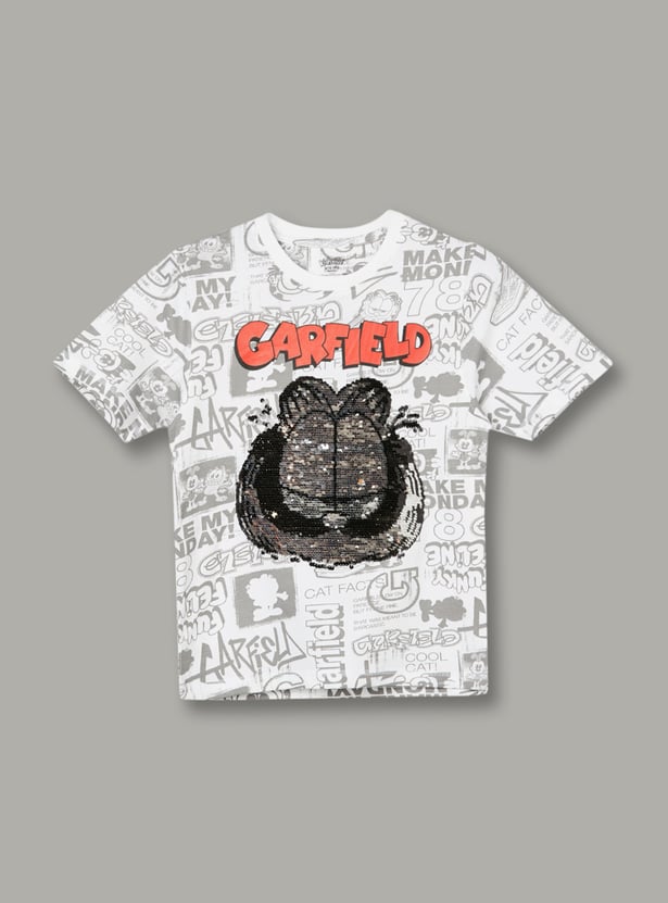 KIDSVILLE Boys Garfield Print T-shirt