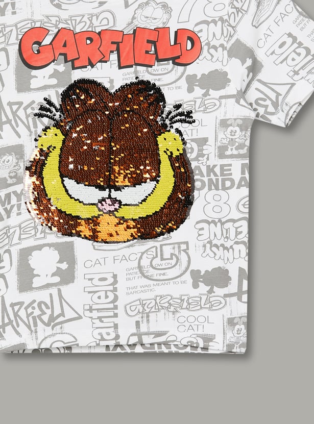 KIDSVILLE Boys Garfield Print T-shirt