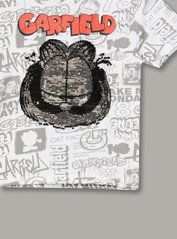 KIDSVILLE Boys Garfield Print T-shirt