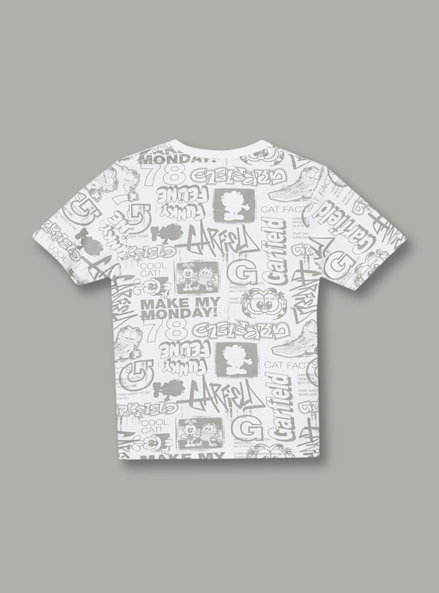 KIDSVILLE Boys Garfield Print T-shirt