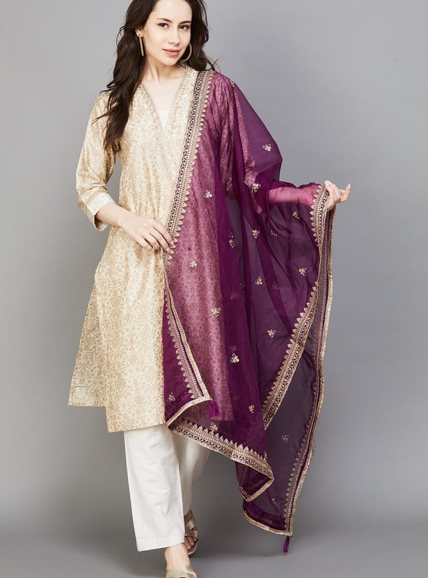 SPAN Embroidered Dupatta