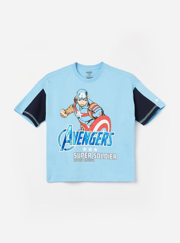 KIDSVILLE Boys Captain America T-shirt