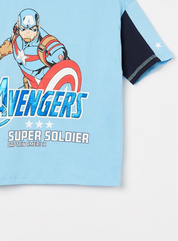 KIDSVILLE Boys Captain America T-shirt