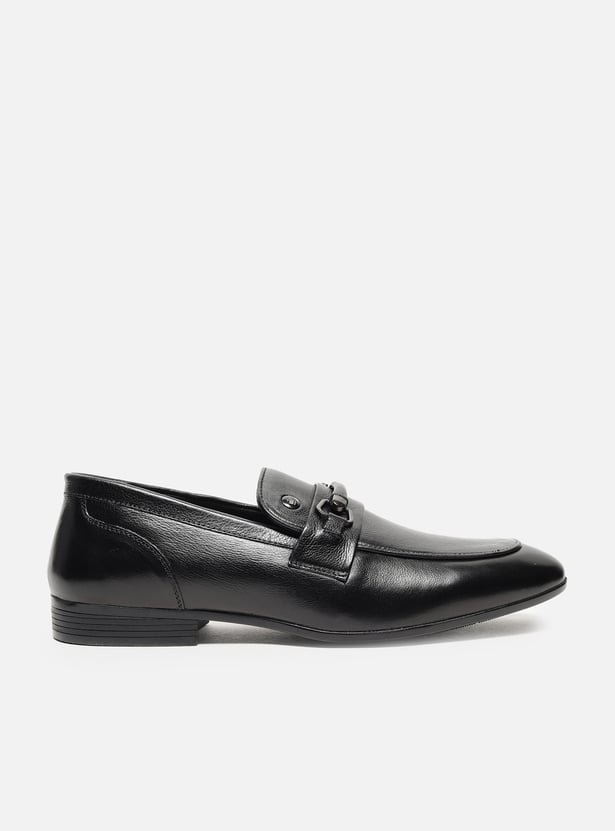 LOUIS PHILIPPE Solid Slip-Ons