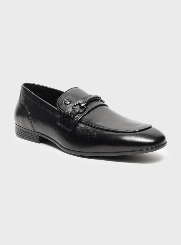 LOUIS PHILIPPE Solid Slip-Ons