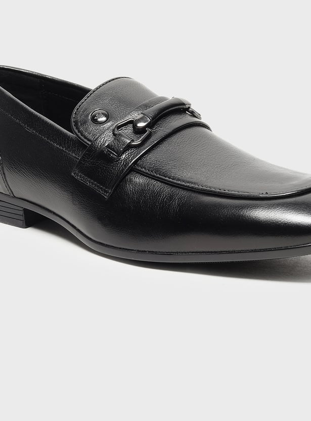 LOUIS PHILIPPE Solid Slip-Ons