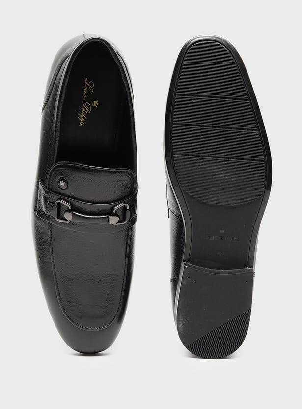 LOUIS PHILIPPE Solid Slip-Ons