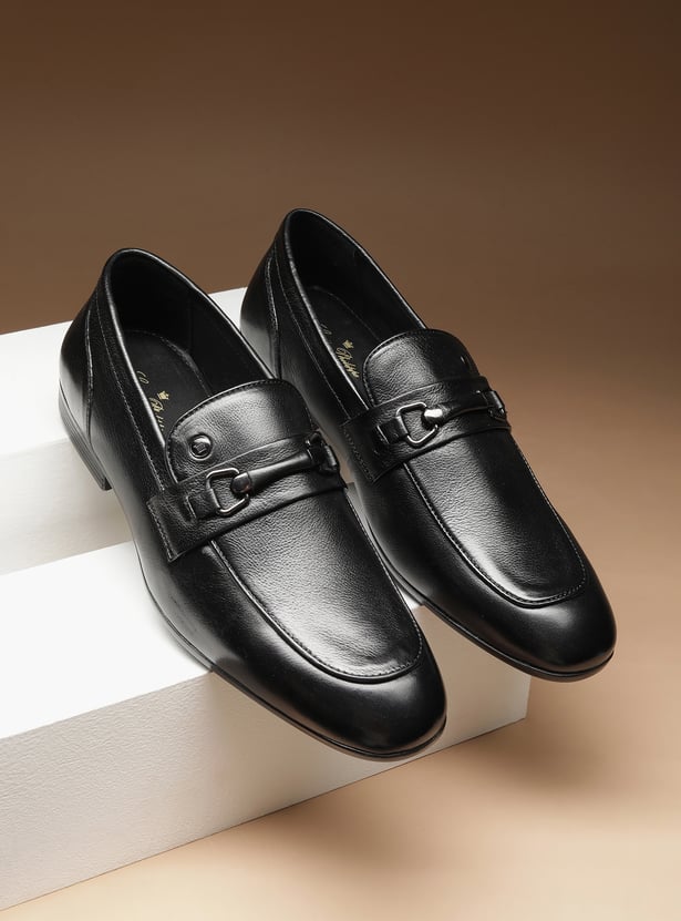 LOUIS PHILIPPE Solid Slip-Ons