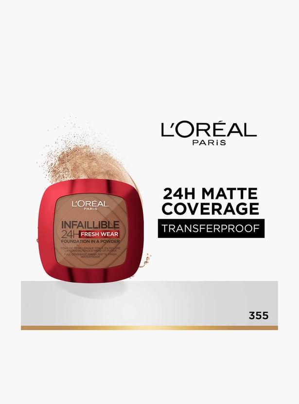 L'OREAL PARIS Infallible 24H Fresh Wear Foundation in a Powder - 355 - 9g