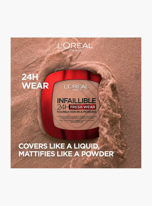 L'OREAL PARIS Infallible 24H Fresh Wear Foundation in a Powder - 375 - 9g