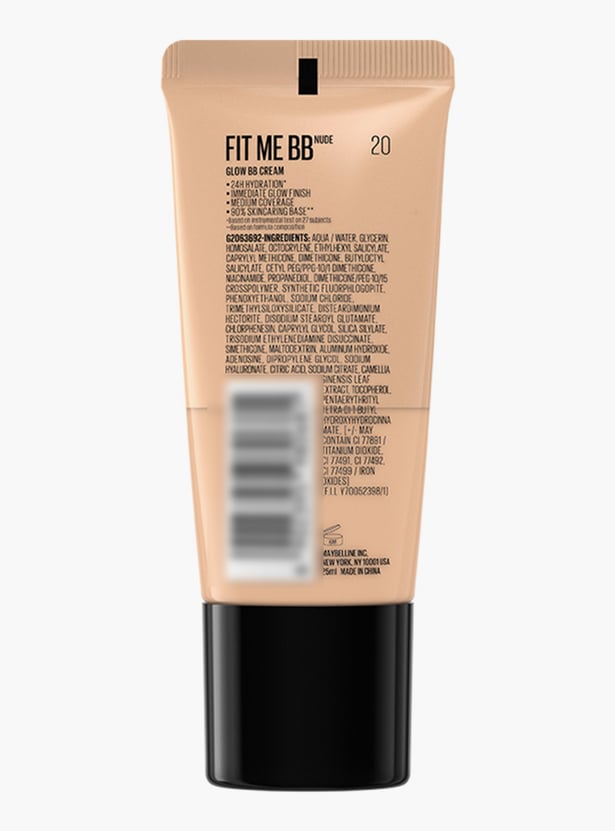 MAYBELLINE Fit Me Glow BB Cream - Nude - 25 ml