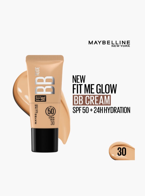 MAYBELLINE Fit Me SPF 50 Glow BB Cream - 30 - 25ml