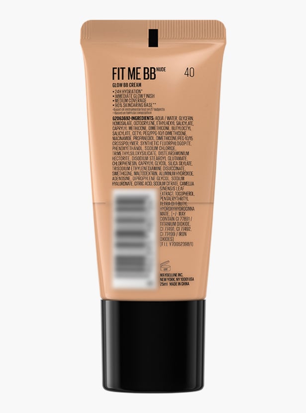 MAYBELLINE Fit Me SPF 50 Glow BB Cream - 40 - 25ml