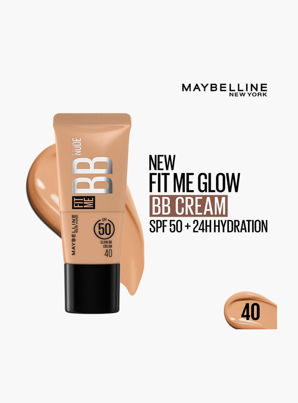 MAYBELLINE Fit Me SPF 50 Glow BB Cream - 40 - 25ml