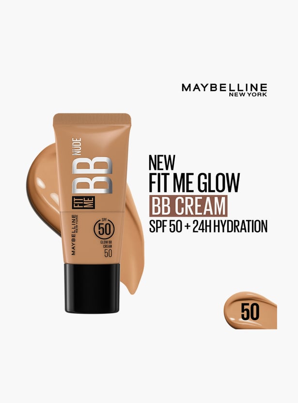 MAYBELLINE Fit Me SPF 50 Glow BB Cream - 50 - 25ml
