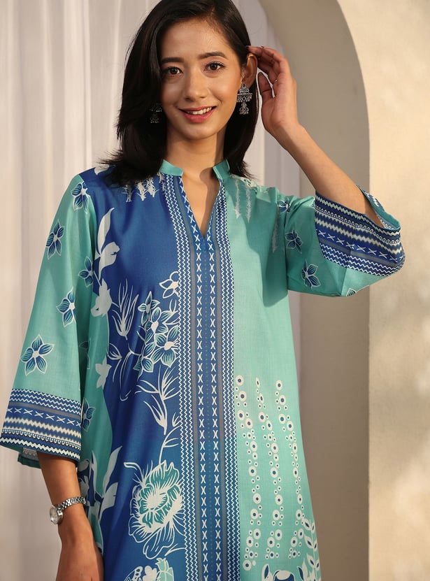 LIBAS Floral Printed Kurta Set