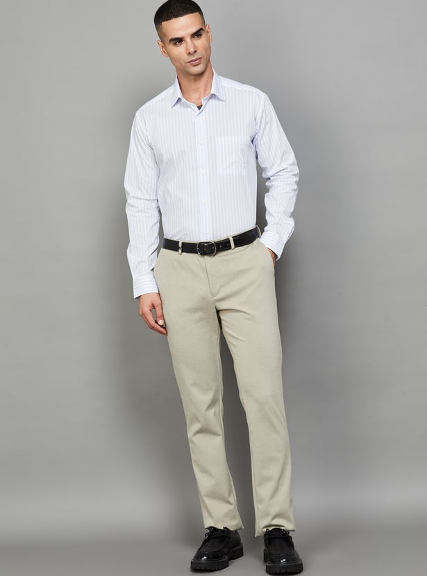 PARK AVENUE Striped Regular Fit Formal Shirt