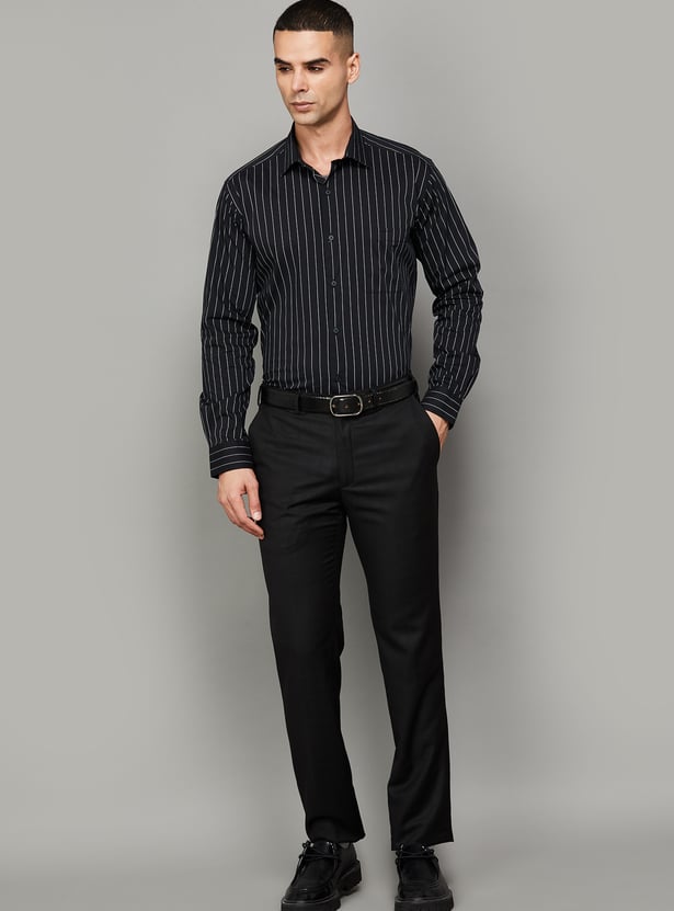 PARK AVENUE Striped Regular Fit Formal Shirt