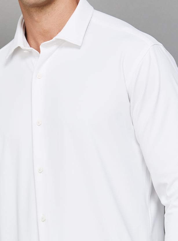 PARK AVENUE Solid Slim Fit Formal Shirt