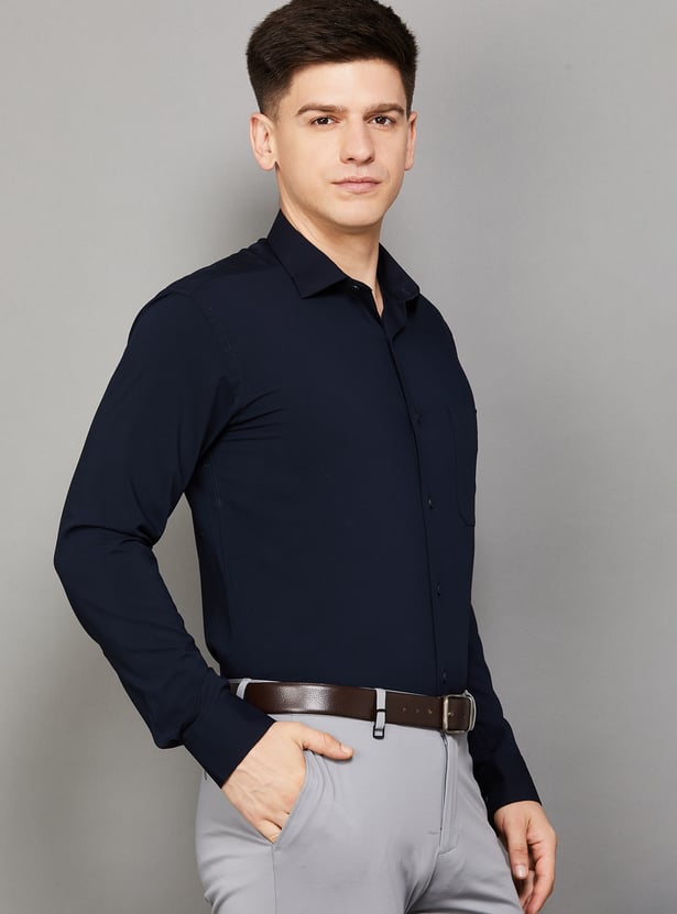 PARK AVENUE Solid Slim Fit Formal Shirt