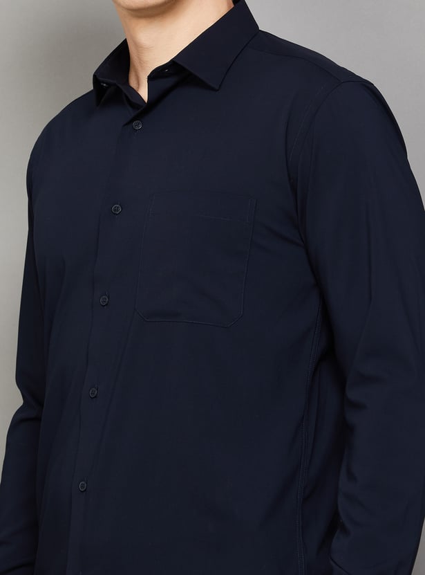 PARK AVENUE Solid Slim Fit Formal Shirt