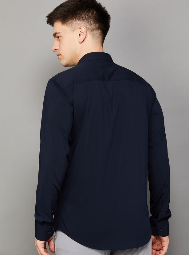 PARK AVENUE Solid Slim Fit Formal Shirt