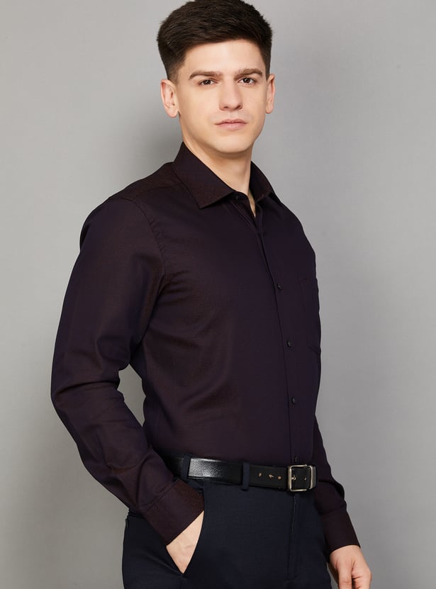 ARROW Textured Regular Formal Shirt