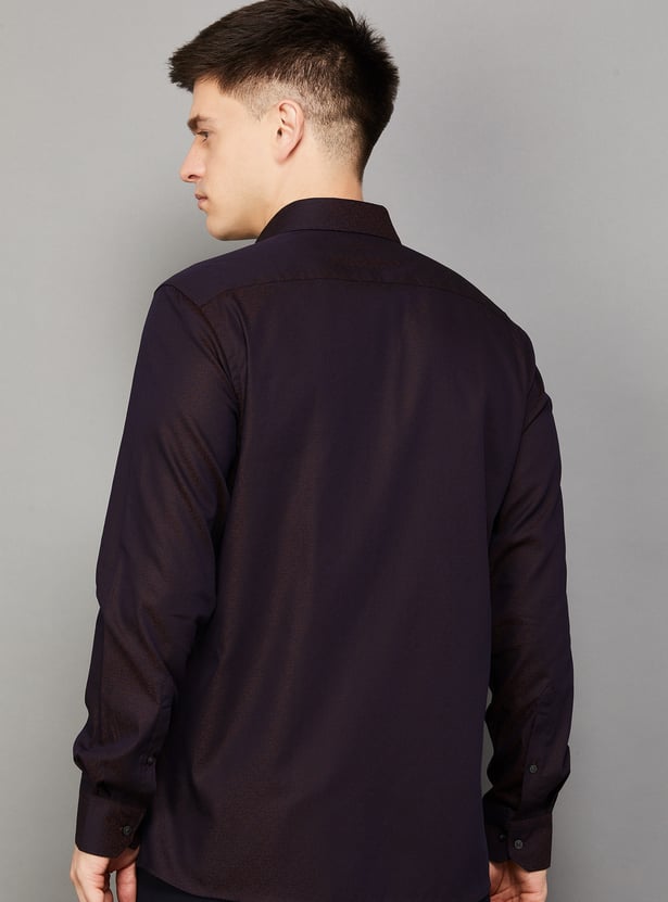 ARROW Textured Regular Formal Shirt