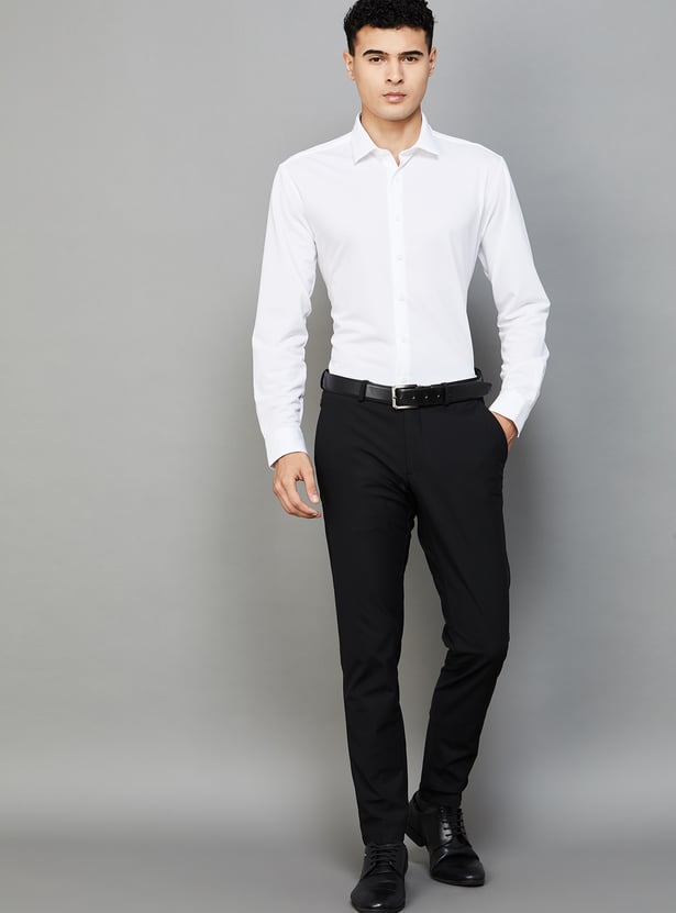 VAN HEUSEN Solid Slim Fit Formal Shirt