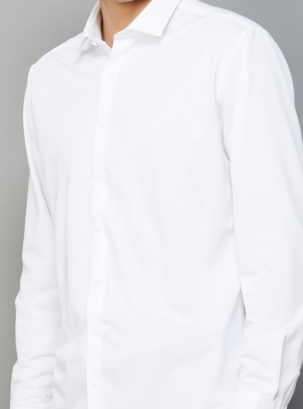 VAN HEUSEN Solid Slim Fit Formal Shirt