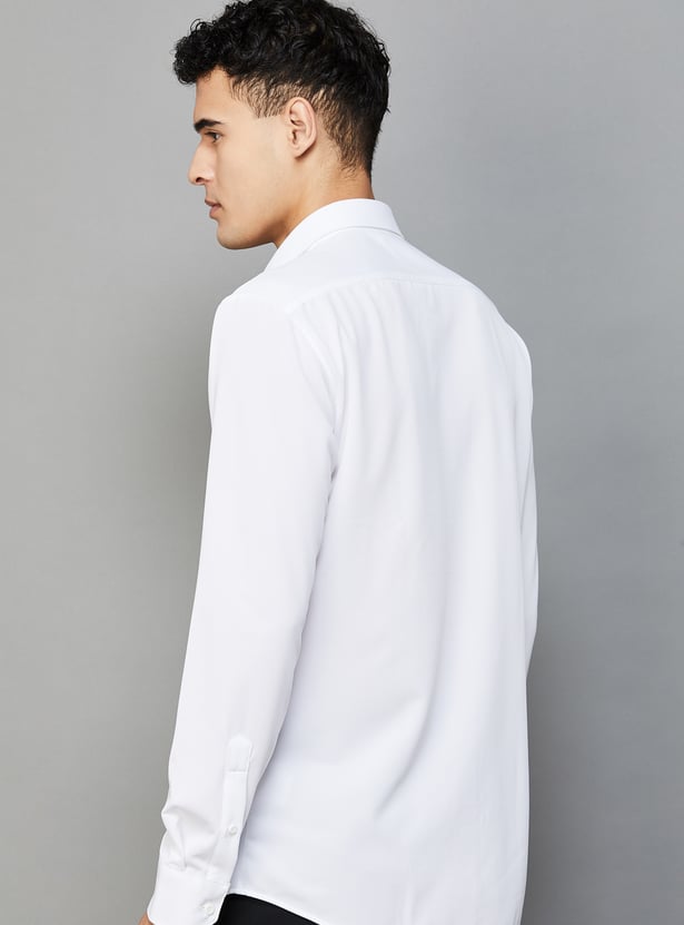 VAN HEUSEN Solid Slim Fit Formal Shirt