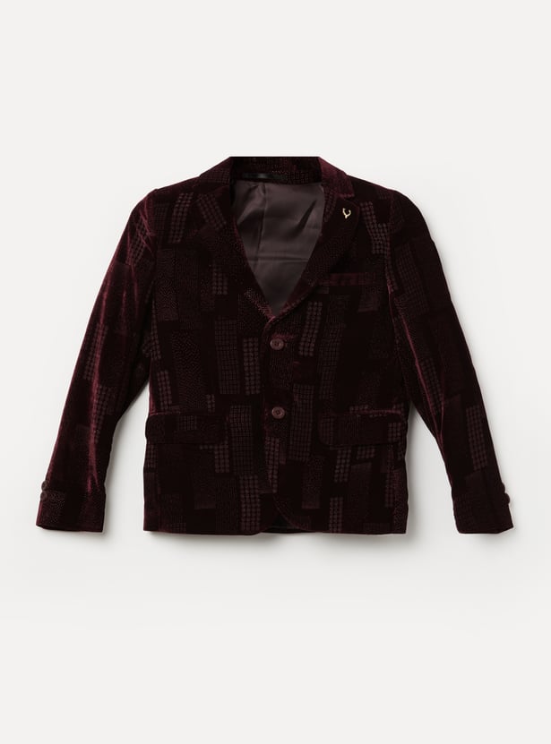 ALLEN SOLLY Boys Embellished Blazer