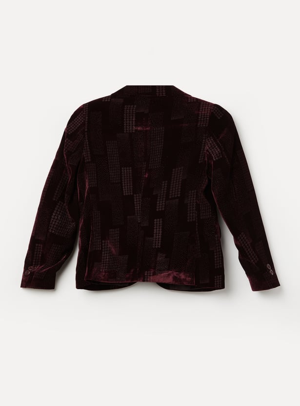 ALLEN SOLLY Boys Embellished Blazer