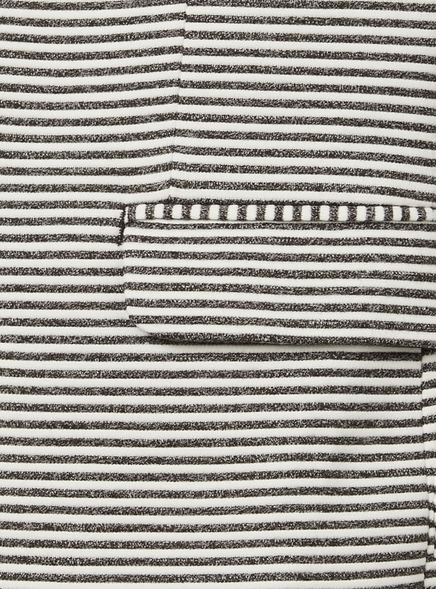 ALLEN SOLLY Boys Striped Blazer