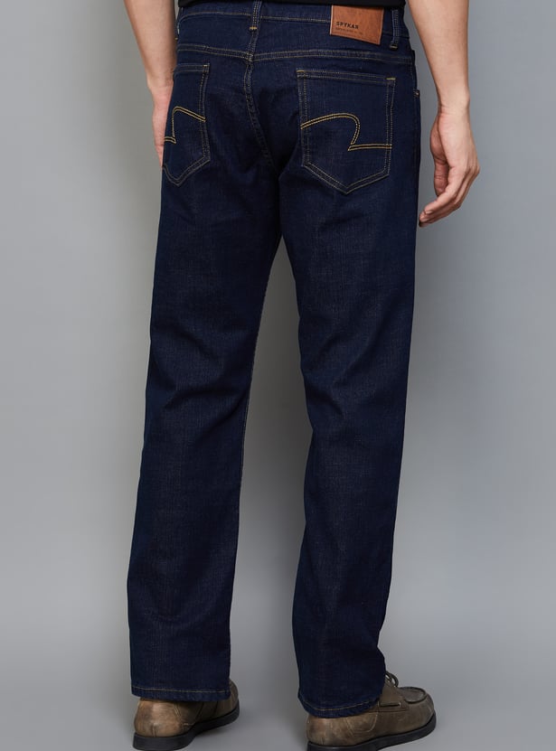 SPYKAR Dark Wash Comfort Fit Jeans
