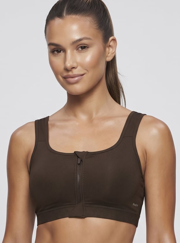 JOCKEY Padded Non Wired Seamed Sports Bra