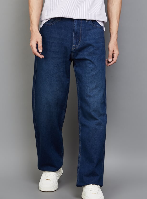 FLYING MACHINE Washed F55 Cobain Jeans (Loose)