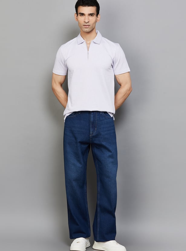 FLYING MACHINE Washed F55 Cobain Jeans (Loose)
