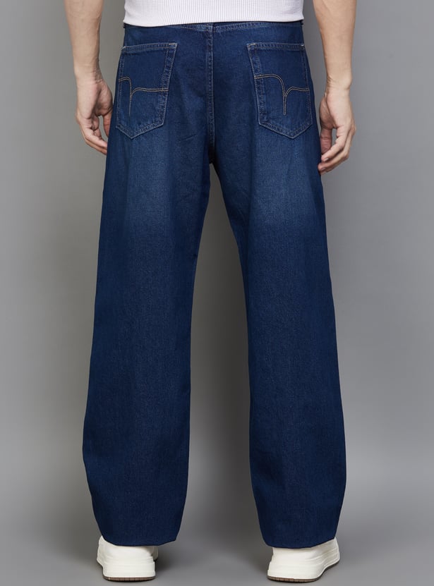 FLYING MACHINE Washed F55 Cobain Jeans (Loose)