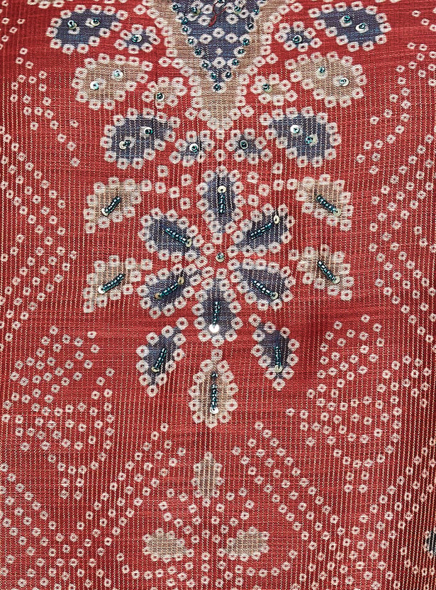 LIBAS Bandhani Print Straight Kurta Set