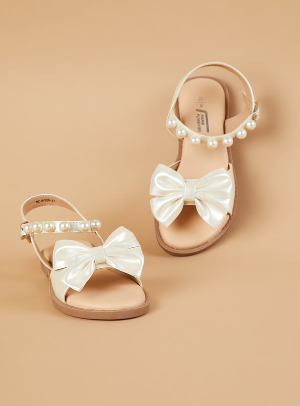 FAME FOREVER Girls Bow Detail Sandals