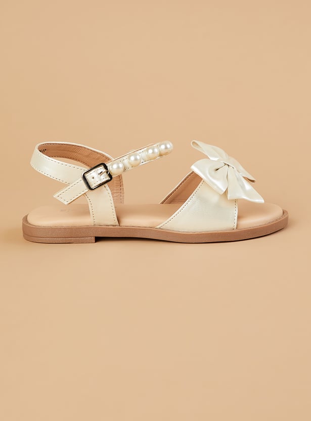 FAME FOREVER Girls Bow Detail Sandals