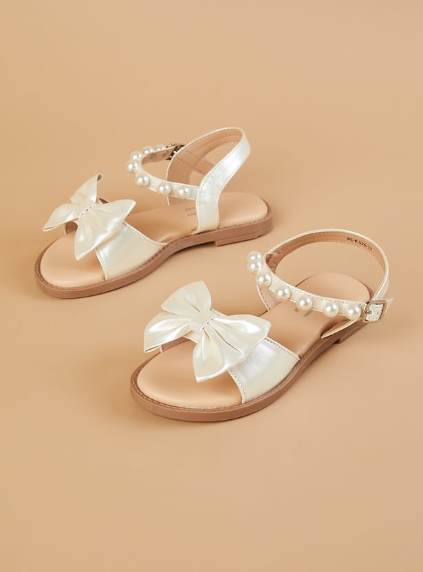 FAME FOREVER Girls Bow Detail Sandals