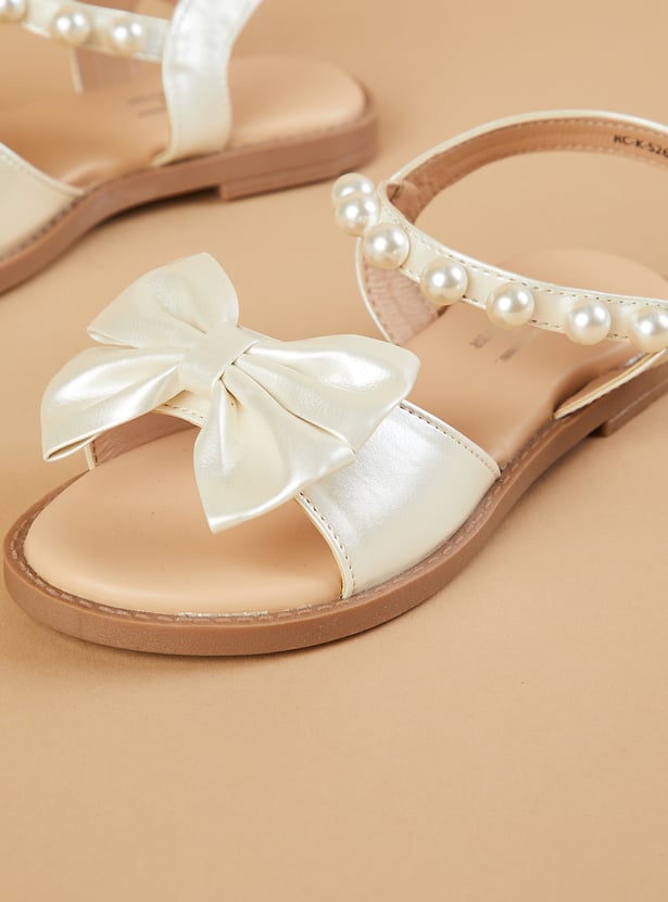 FAME FOREVER Girls Bow Detail Sandals