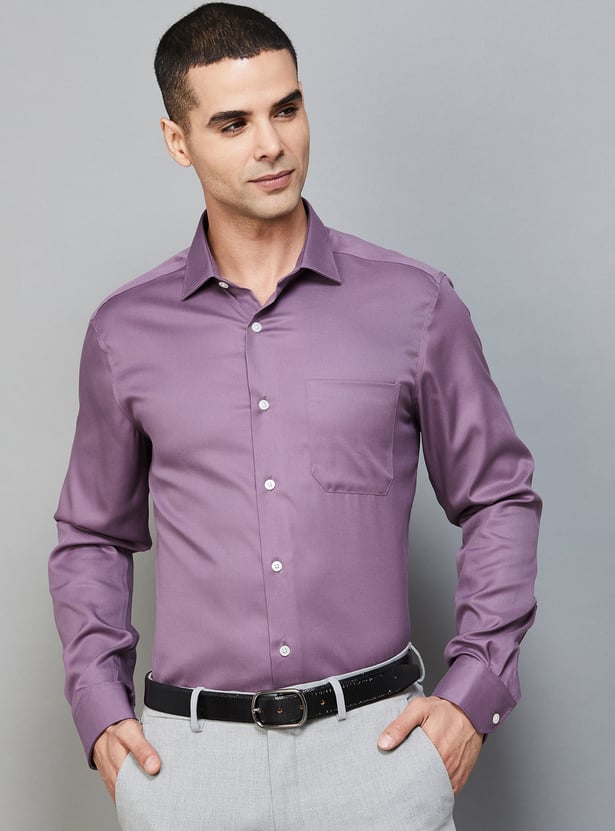 LOUIS PHILIPPE Solid Classic Fit Formal Shirt