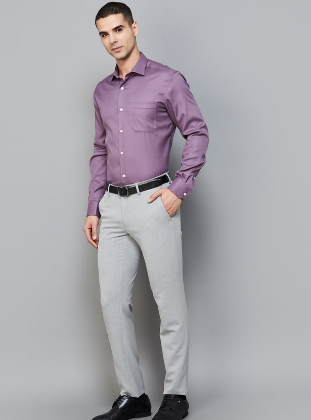 LOUIS PHILIPPE Solid Classic Fit Formal Shirt