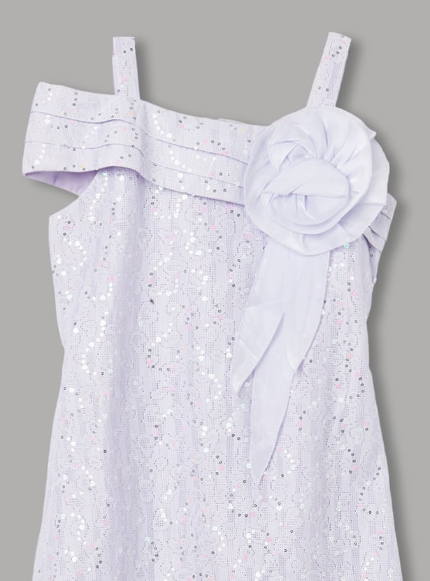 PEPPERMINT Girls Sequined Shift Dress